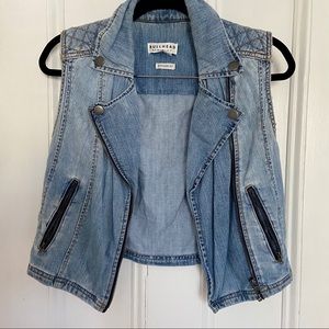 BULLHEAD DENIM MOTO VEST